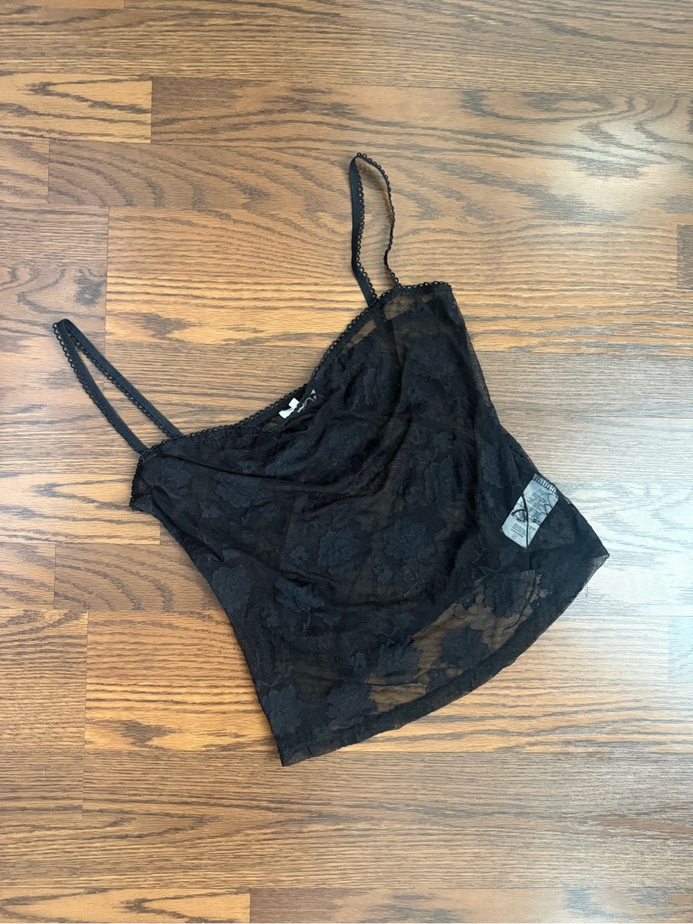 NIA Black Lace Camisole Tank Top